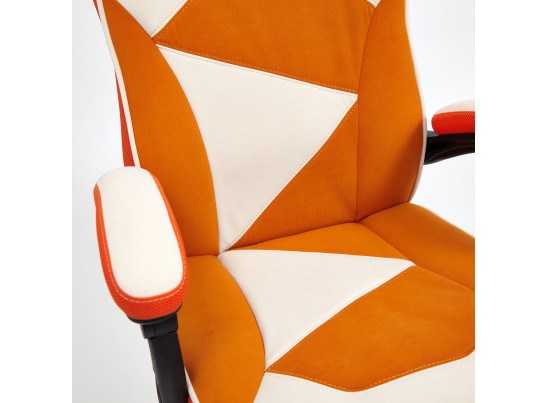 Кресло ARENA (флок/ткань/молочный/оранжевый) в Набережных Челнах
