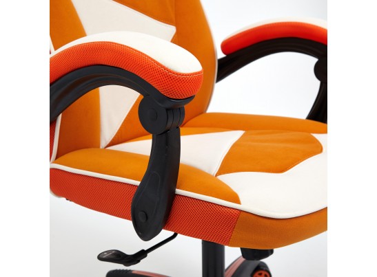Кресло ARENA (флок/ткань/молочный/оранжевый) в Набережных Челнах