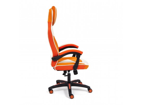 Кресло ARENA (флок/ткань/молочный/оранжевый) в Набережных Челнах