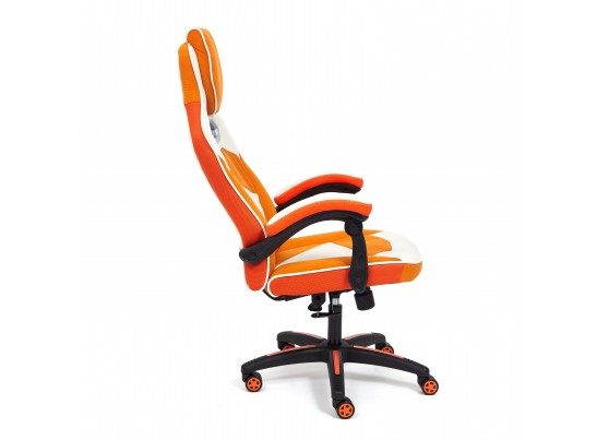 Кресло ARENA (флок/ткань/молочный/оранжевый) в Набережных Челнах