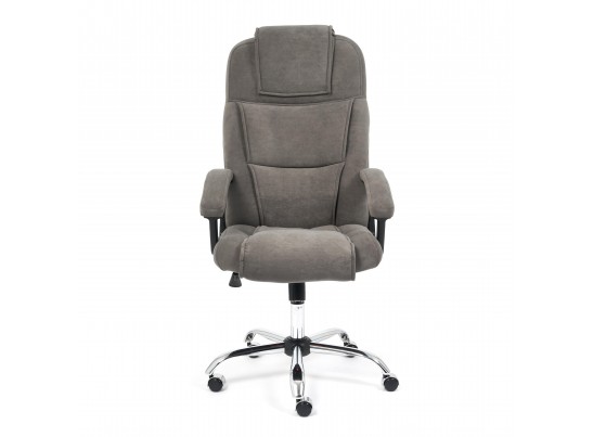 Кресло BERGAMO хром (флок/серый) в Набережных Челнах
