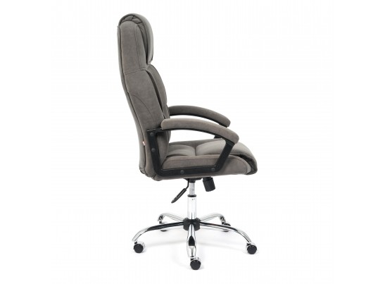 Кресло BERGAMO хром (флок/серый) в Набережных Челнах