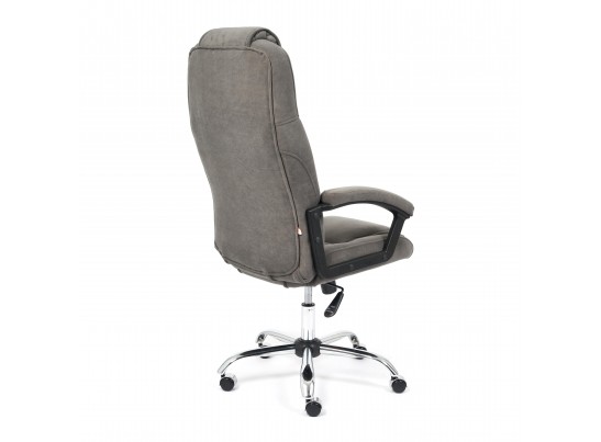 Кресло BERGAMO хром (флок/серый) в Набережных Челнах