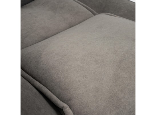 Кресло BERGAMO хром (флок/серый) в Набережных Челнах