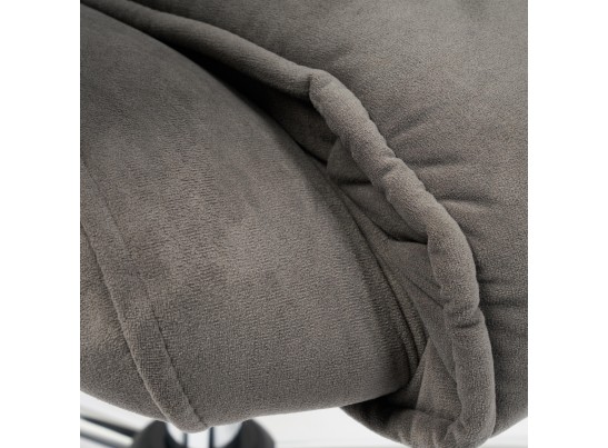 Кресло BERGAMO хром (флок/серый) в Набережных Челнах
