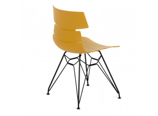 Стул HANSEN (mod. 622N) оранжевый/черный