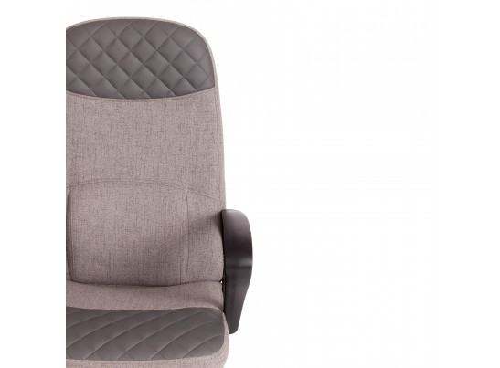 Кресло ADVANCE (ткань/кожзам/серый) в Набережных Челнах