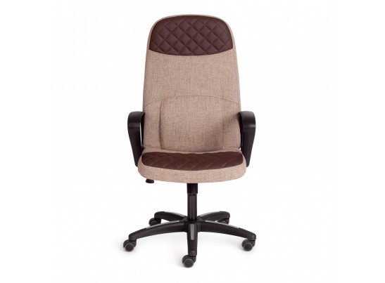 Кресло ADVANCE (ткань/кожзам/светло-коричневый/коричневый) в Набережных Челнах