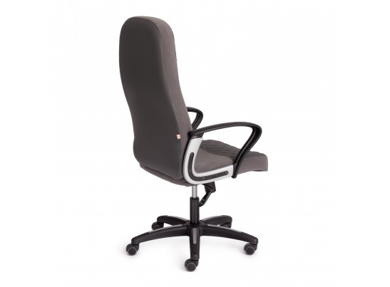 Кресло ADVANCE (флок/кожзам/серый/металлик) в Набережных Челнах