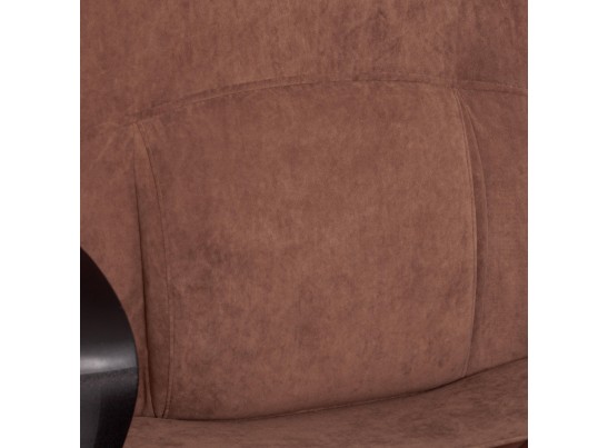 Кресло ADVANCE (флок/кожзам/коричневый) в Набережных Челнах
