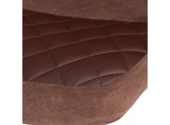 Кресло ADVANCE (флок/кожзам/коричневый) в Набережных Челнах