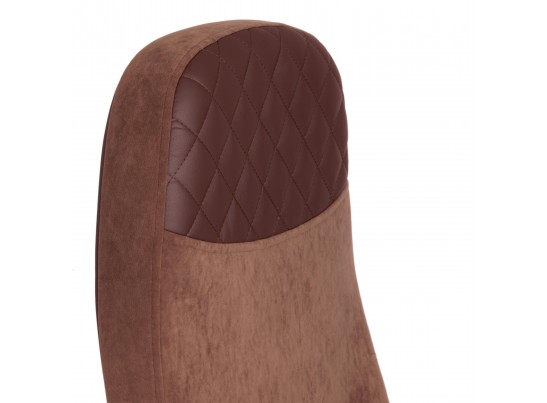 Кресло ADVANCE (флок/кожзам/коричневый) в Набережных Челнах