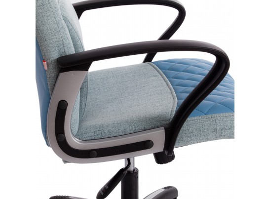 Кресло ADVANCE (ткань/кожзам/голубой) в Набережных Челнах