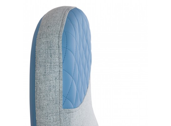 Кресло ADVANCE (ткань/кожзам/голубой) в Набережных Челнах