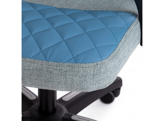 Кресло ADVANCE (ткань/кожзам/голубой) в Набережных Челнах
