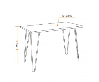 Cтол WD-06 (burnt/51*105*10)