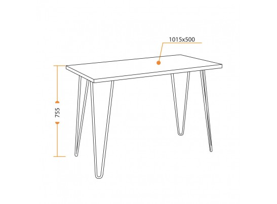 Cтол WD-06 (burnt/51*105*10) в Набережных Челнах