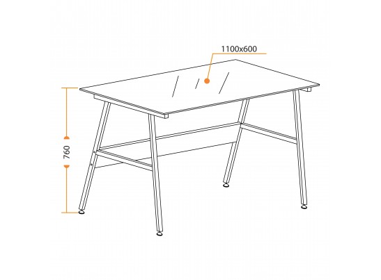 Cтол GD-04 (белый/60*110*15) в Набережных Челнах