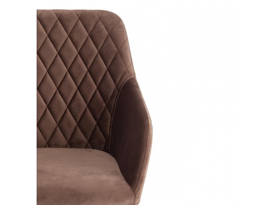 Кресло BREMO (mod. 708/ткань/металл/коричневый) в Набережных Челнах