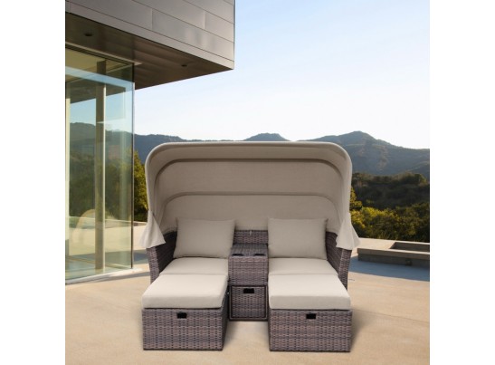 Комплект плетеной мебели AFM-330B Brown в Набережных Челнах