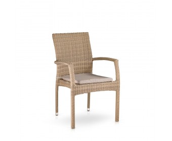 Комплект плетеной мебели T256B/Y379B-W65 Light Brown (4+1)