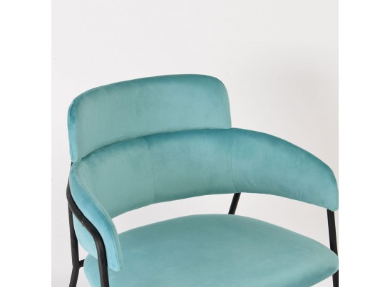 Стул Napoli светло-бирюзовый с чёрными ножками в Набережных Челнах