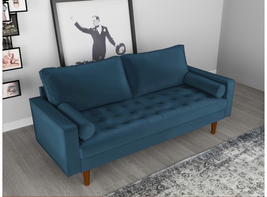 Диван Scott трехместный синий в Набережных Челнах Диван Scott трехместный синий в Набережных Челнах