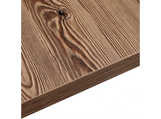 Стол Dublin раскладной 110-140х70х77 лиственница горная с чёрными ножками в Набережных Челнах