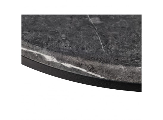 Набор кофейных столиков Tango серый мрамор с чёрными ножками, 2шт в Набережных Челнах