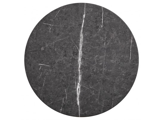 Набор кофейных столиков Tango серый мрамор с чёрными ножками, 2шт в Набережных Челнах