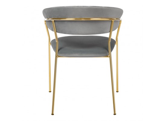 Стул Turin серый с золотыми ножками в Набережных Челнах