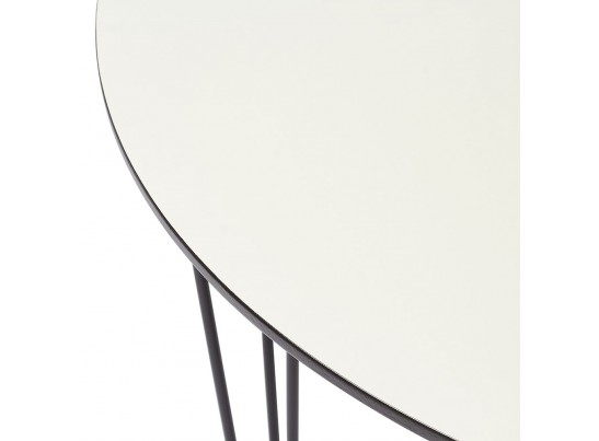 Стол Solution белый с чёрным, 100см в Набережных Челнах