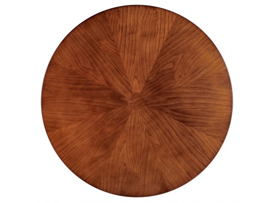 Стол Liverpool диам.110см, шпон орех "солнышко" с золотистыми ножками в Набережных Челнах