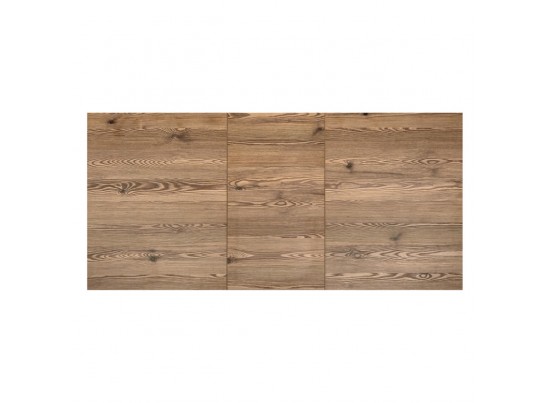 Стол Dublin раскладной 110-140х70х77 лиственница горная с чёрными ножками в Набережных Челнах