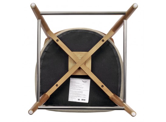 Стул полубарный Lucas 3 латте букле с ножками цвета орех в Набережных Челнах