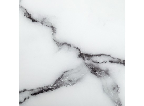 Стол Areal раскладной 140-180х80х75 белый мрамор с белыми ножками в Набережных Челнах