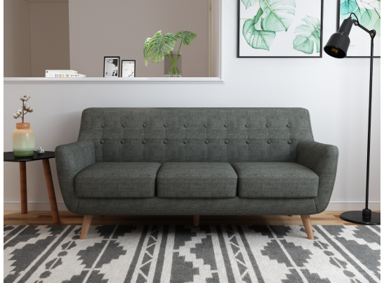 Диван Picasso трехместный темно-серый в Набережных Челнах