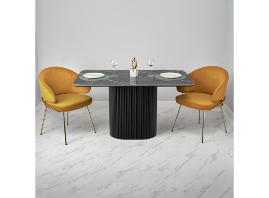 Стол Festa 140x85x77см, керамогранит Wacom мрамор в Набережных Челнах