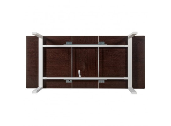 Стол Areal раскладной 140-180х80х75 белый мрамор с белыми ножками в Набережных Челнах