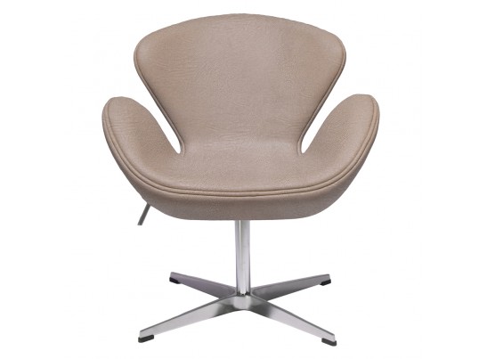 Кресло SWAN STYLE CHAIR латте, экокожа в Набережных Челнах
