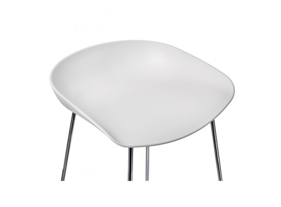 Стул полубарный Neo белый в Набережных Челнах