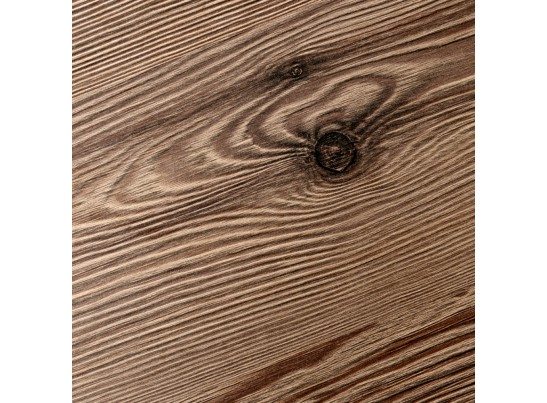 Стол Dublin раскладной 110-140х70х77 лиственница горная с чёрными ножками в Набережных Челнах