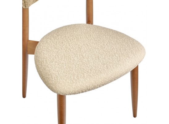 Стул Lucas латте букле с ножками цвета орех в Набережных Челнах