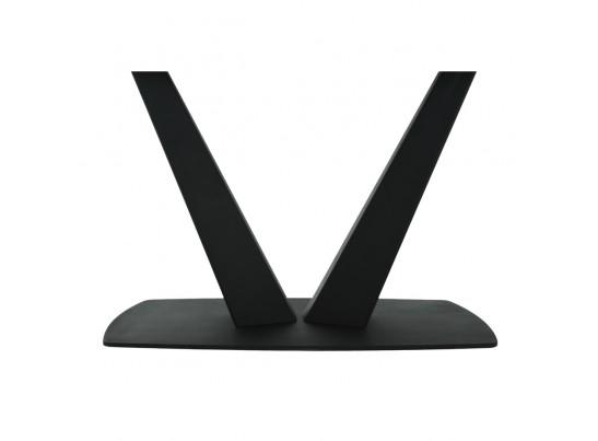 Стол Vito раскладной 120-184x80x75см, керамогранит белый мрамор, чёрный в Набережных Челнах