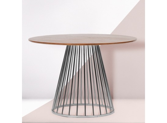 Стол Liverpool 110см, орех с хромированными ножками в Набережных Челнах