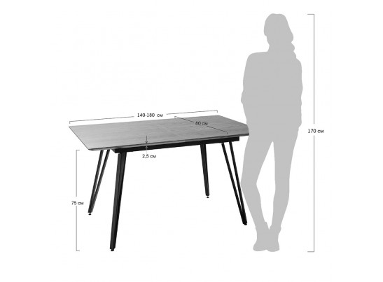 Стол Avanti new раскладной 140-180см белый мрамор в Набережных Челнах