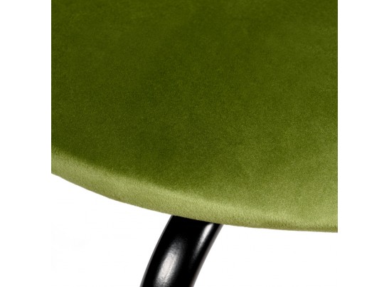Стул Seven Style светло-зеленый велюр с чёрными ножками в Набережных Челнах