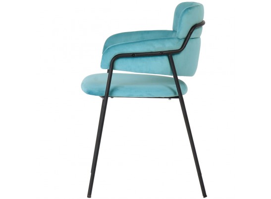 Стул Napoli светло-бирюзовый с чёрными ножками в Набережных Челнах