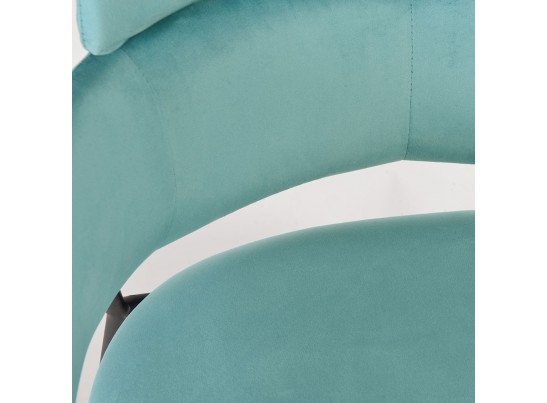 Стул Napoli светло-бирюзовый с чёрными ножками в Набережных Челнах