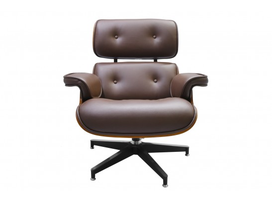 Кресло EAMES LOUNGE CHAIR коричневый в Набережных Челнах